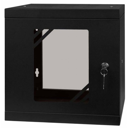 Stalflex RC10-6U-300GB Rack Cabinet 10" 6U, 300mm Glass Door, Black - 第 1/8 張圖片