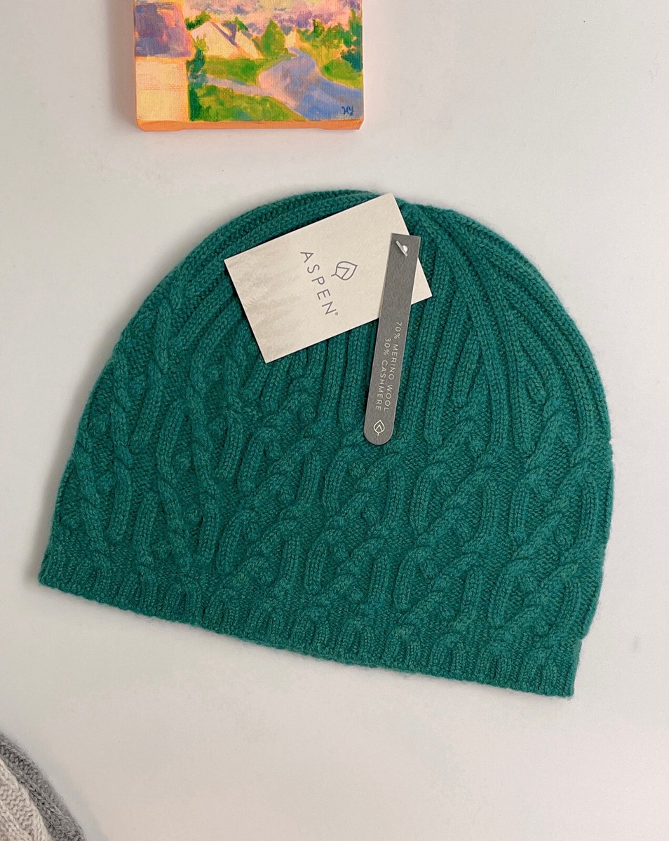 Aspen Twizzler Cable-Knit Beanie - Cashmere Wool (For Women  display picture 3