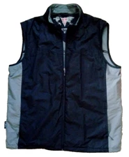 ScottEVest Men's X-Large Black & Grey TEC Travel Vest Full Zip Multiple Pockets