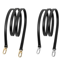 1.0cm Genuine Black Leather Shoulder Handbag Bag Handle Strap 95cm/115cm