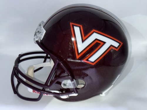 KYLE FULLER - Virginia Tech - Full Riddell Rep Football Helmet - Signed - Auto - Picture 4 of 8