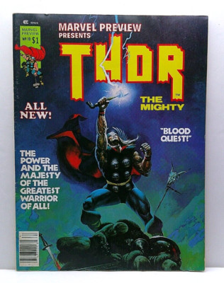 THOR MARVEL PREVIEW #10 1977 JIM STARLIN LEN WEIN BILL MANTLO VAL MAYERIK LOKI