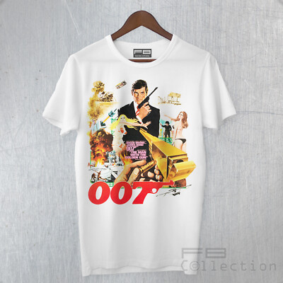 007 James Bond Secret Agent T-Shirt Roger Moore Man Whit The Golden Gun Film