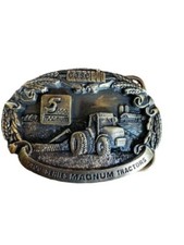 VTG 1989 J.I. Case 7100 Series Magnum Tractors 3D Brass Belt Buckle 5000 Magnum