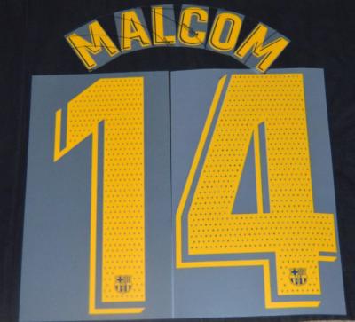 Barcelona Malcom 14 2018/19 Football Name/Number Set Adult H