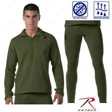 Rothco ECWCS Gen III Mid-Weight Base Layer (Level II) Olive Drab Bottoms or Tops