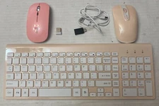 Cimetech Ultra Thin Wireless Keyboard Mouse Set 2.4G Ergonomic KF-10+TM002