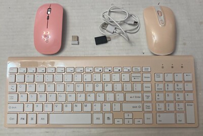Cimetech Ultra Thin Wireless Keyboard Mouse Set 2.4G Ergonomic KF-10+TM002