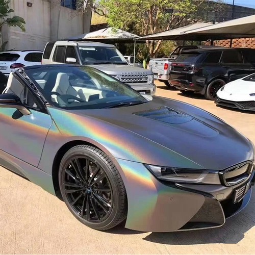 8 colores Láser Camaleón Brillante Envoltura de Coche Vinilo Neo Cromo Iridiscente Vinilo Rollo - Imagen 4 de 20