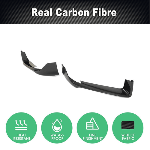 For Porsche 911 992 Carrera Targa Dry Carbon Front Bumper Splitter Air Vent Fins - Picture 5 of 11
