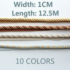 Polster Geflanscht Rohr Schnur Twist Seil Borte Gimp 1cm 12.5m Lang Multi