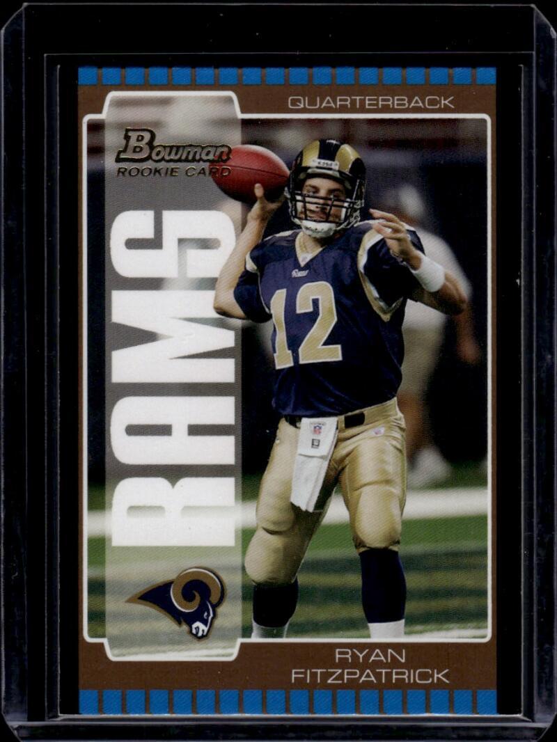2005 Bowman Bronze #180 Ryan Fitzpatrick RC Rookie St. Louis Rams Football Card
