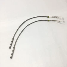 Lot of 2 Watlow 2048-2403 Firerod Cartridge Heater Rods 240V, 80W, Ø1/4 x 2"