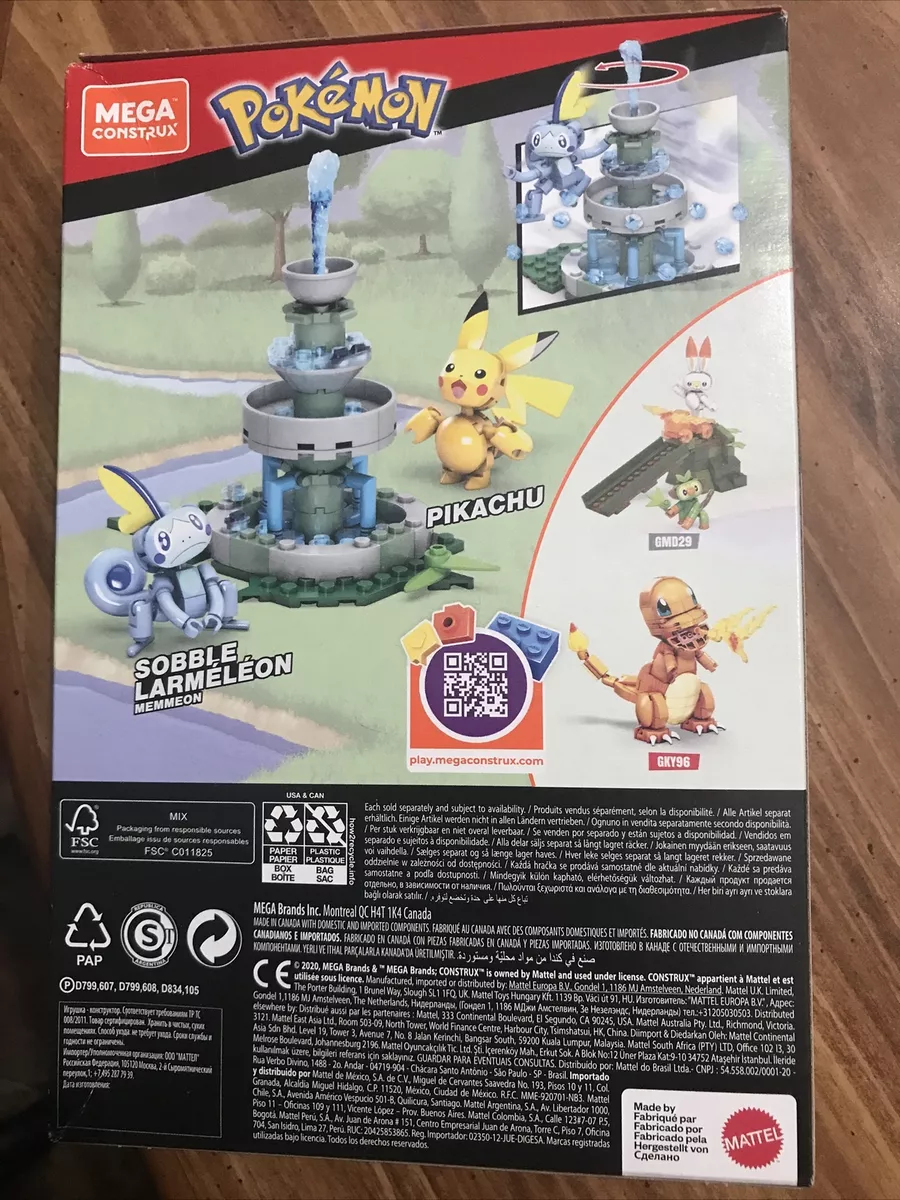 Mega Pokemon Construx 124 Piece Building Set | Pikachu vs Sobble