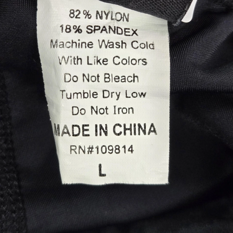 Canari 女式运动服短裤 L 黑色尼龙氨纶衬垫骑行 9 英寸内缝 — 第 3/4 张图片