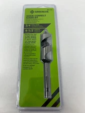NEW 60A-3/4 GREENLEE 3/4" Quick Change Stubby auger wood bits- Woodboring Bit