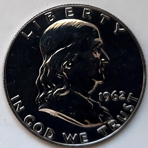 1962-P Franklin Silver Proof Half Dollar (50 cents) -Brilliant Uncirculated