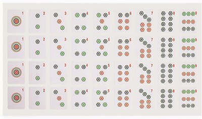 Set of 180 American Mahjong Tile Decal Stickers Complete Set Quality Decal New
