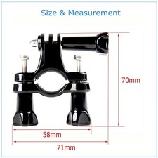 Bike Handlebar Seatpost Pole Roll Bar Mount for GoPro HERO 8 7 6 5 4 3 All Model
