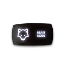 BEAST MODE - Horizontal LED Rocker Switch 5 Pin Dual Light 20A 12V ON / OFF
