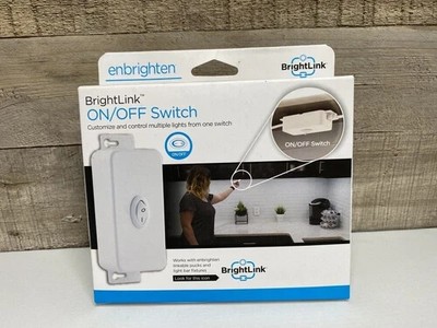 Enbrighten 45087 BrightLink ~ On/Off Switch for Under Cabinet Lighting ~ White