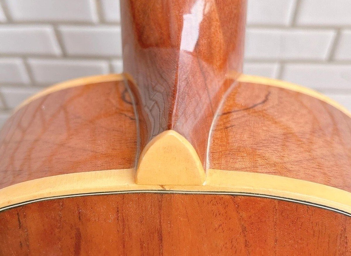 その他 halu Alulu Solid curly Mahogany Tenor 26 inch Ukulele Natural