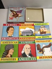 Vintage American Picture Stick 'Em Booklets - Unused Set of 6, Platt Munk