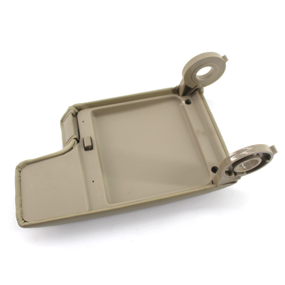 Complete Center Armrest Cover Console Lid Beige for BMW E46 9806 Fiber