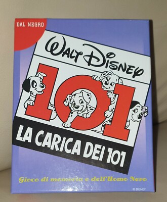 Die Ladung der 101 Memory Game und des schwarzen Mannes Walt Disney Vintage komplett