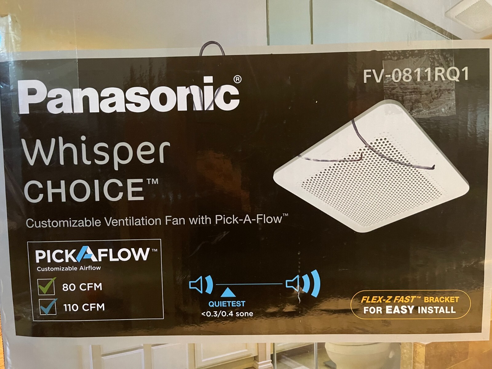 Panasonic WhisperChoice PickAFlow 80/110 CFM Exhaust Ventilation Fan  FV-0811 885170339415 | eBay