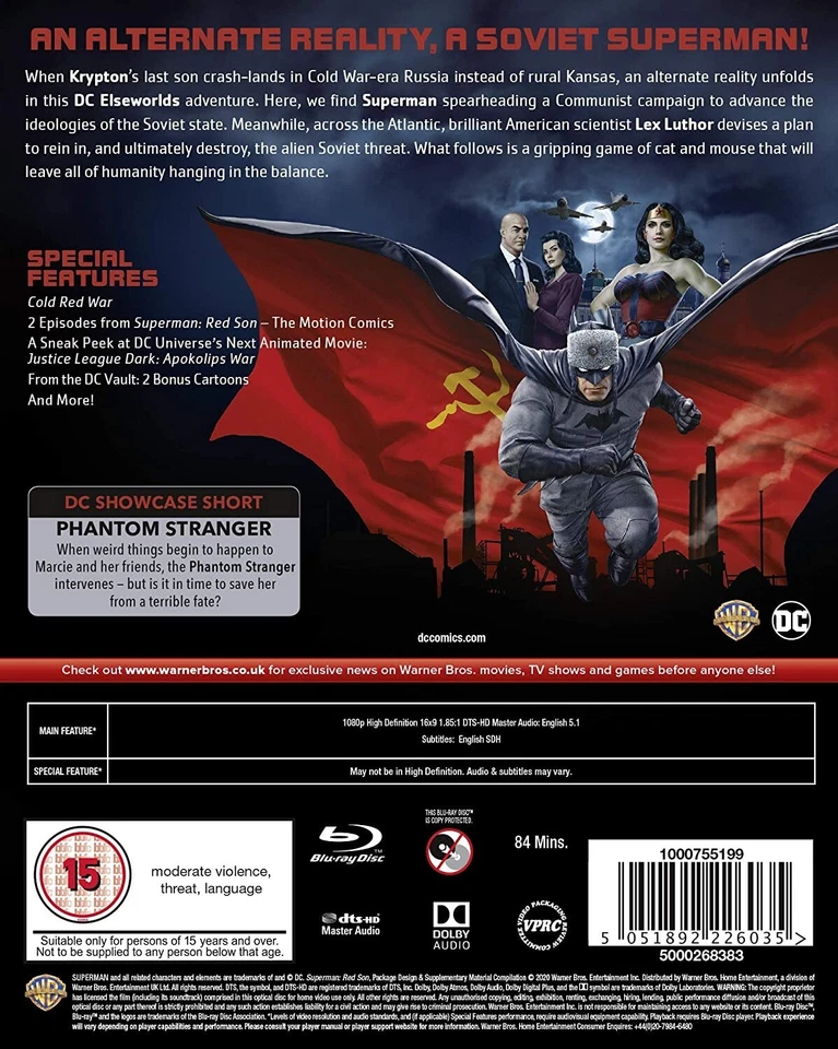 Superman Red Son (Blu-ray, Limited Edition Gift Set, 2020) - Brand New & Sealed - Image 3 of 3