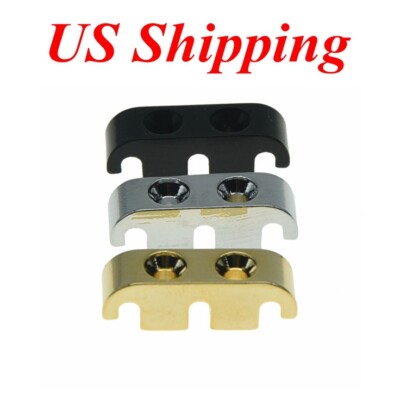 KAISH Electric Bass String Tree Retainer with Mouting Screws Chrome/Black/Gold