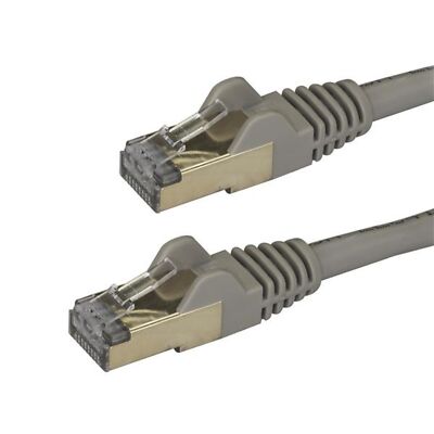 StarTech.com 10 Gigabit Shielded (SFTP) Cat6a RJ45 Patchkabel 0,5 m   Grau
