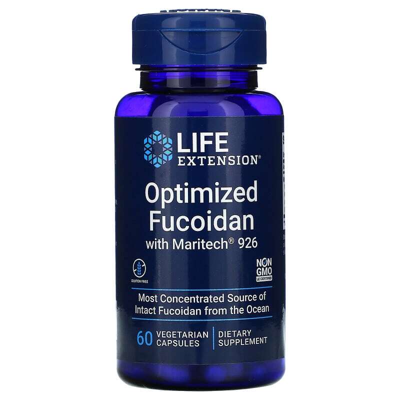 Fucoidan orgánico optimizado Life Extension con Maritech 926 60 cápsulas Wakame