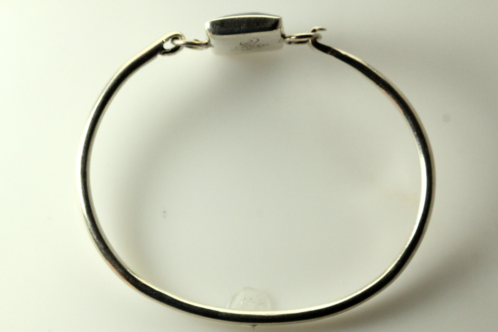 925 Sterling Silver Rectangular Black Stone Bangl… - image 16