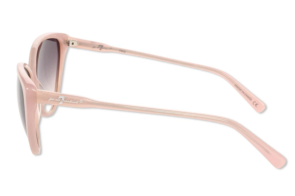 Gafas de sol para mujer 7 For All Mankind púrpura claro lentes degradadas Foto 3 de 4