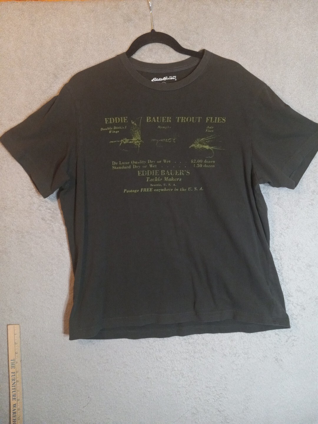 Eddie Bauer Graphic Short Sleeve T Shirt Mens Size L Eddie Bauers Trout