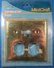 MintCraft Polished Brass Combination Plate 600-6688