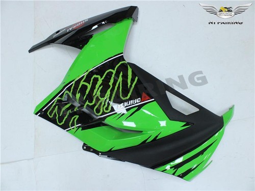 NT Black Green Injection Fairing Fit for Kawasaki Ninja 2013-2017 EX300 b023 - Picture 5 of 12