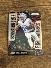 Amon-Ra St. Brown 2025 Panini Prizm Fireworks Insert Detroit Lions #16