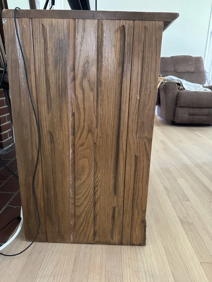 Cajonera vintage de roble rancho A. Brandt con 3 cajones Foto 4 de 4