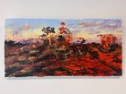 Original Artwork by Adam Mennella Australian red earth Oil, Canvas 55 x 25
