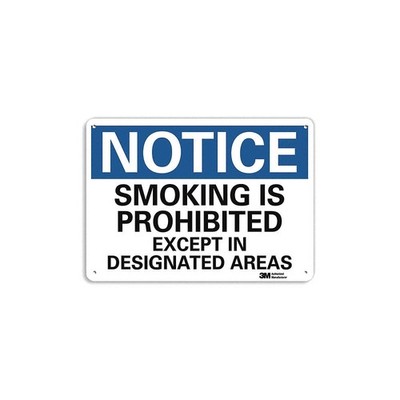 LYLE U5-1522-NA_14x10 Notice Sign,10 inx14 in,Aluminum 463Z08