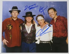 Stevie Ray Vaughan Band DOUBLE TROUBLE Signed Autograph Auto 11x14 Photo JSA