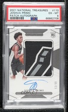 2021 Panini National Treasures /99 Joshua Primo PSA 6 RPA Rookie Patch Auto RC