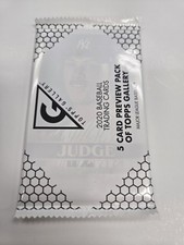 2020 TOPPS GALLERY PREVIEW Pack Judge On Top