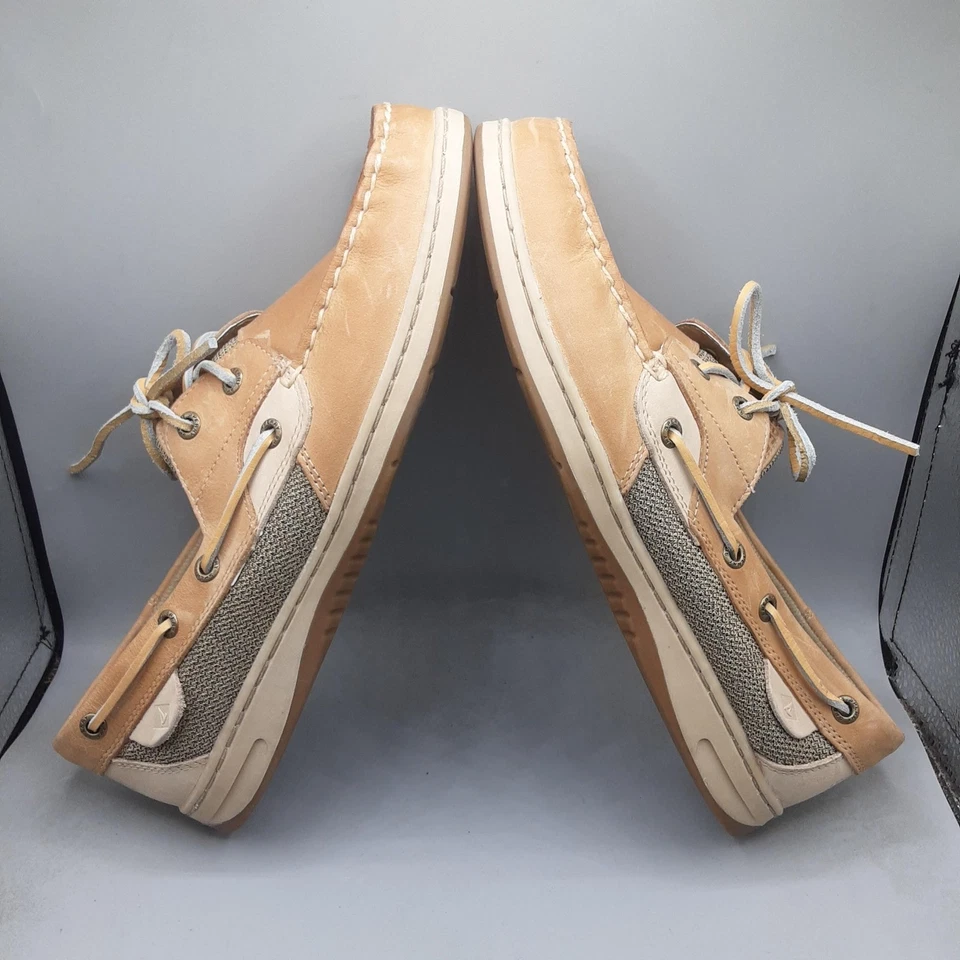 Zapatos Sperry Top-Sider para mujer talla 10W beige tostado espuma viscoelástica barco informales cómodos Foto 4 de 4