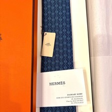 Hermès Tie with Box & Bag Unused Elegant Gift Accessory