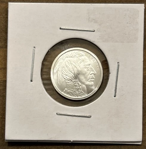 .9999 FINE SILVER 1/10 TROY OZ SILVER ROUND UNITED STATES AMERICA BUFFALO NICKEL