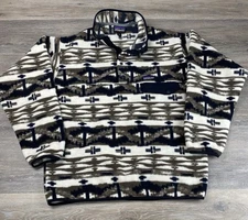 Patagonia Synchilla Snap-T Fleece Shepherds Knit Aztec Mens Medium NWOT